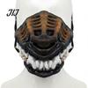 Halloween Pet Costume Hell Hound Muzzle for Dogs, Scary Natural Latex Beast Mask Themed Party Dog Attire with Adjustable Straps, Cosplay And