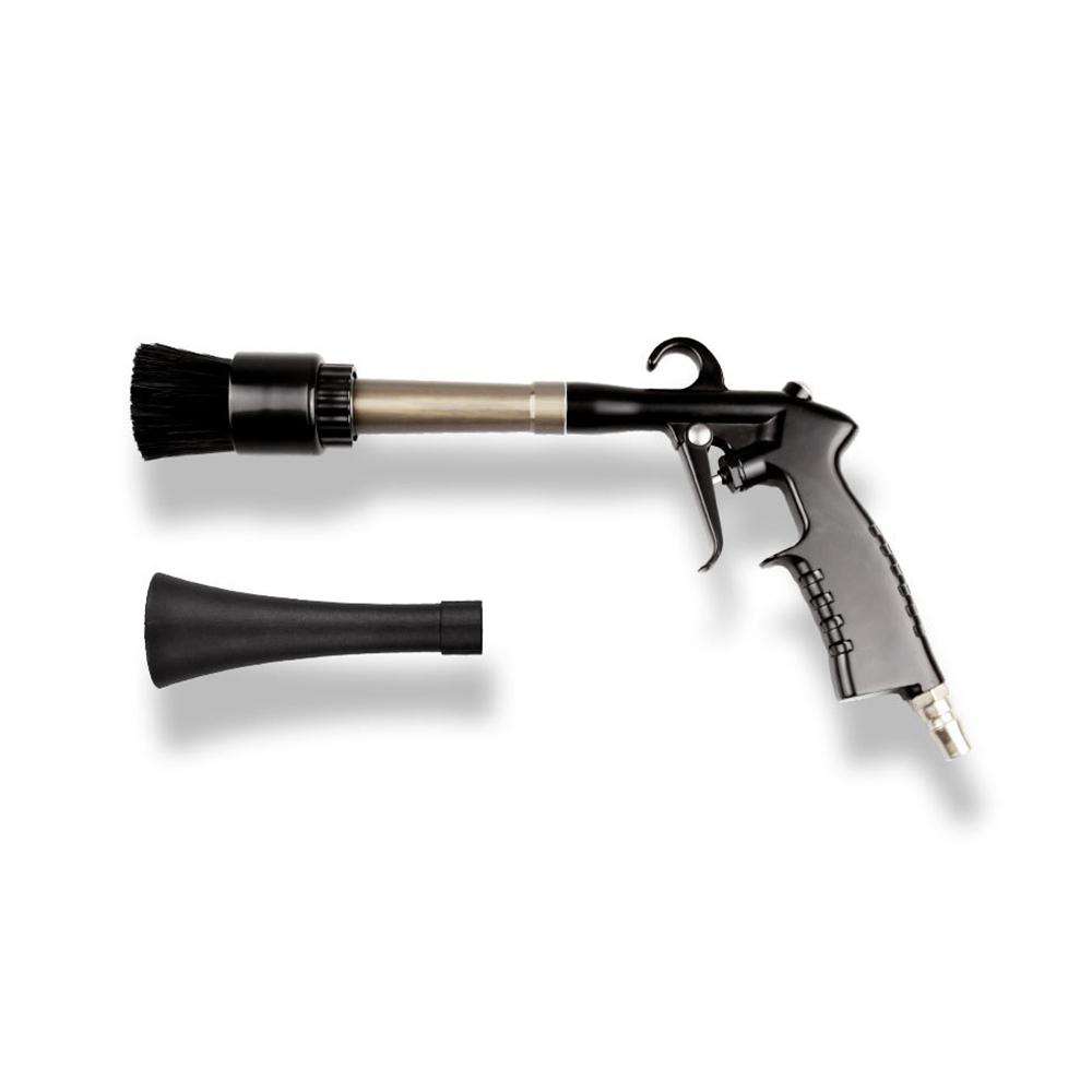 Air Blow Gun with Nozzle and Brush High Pressure Car Cleaning Gun Kit with Europe America Japan Connectors Detailing