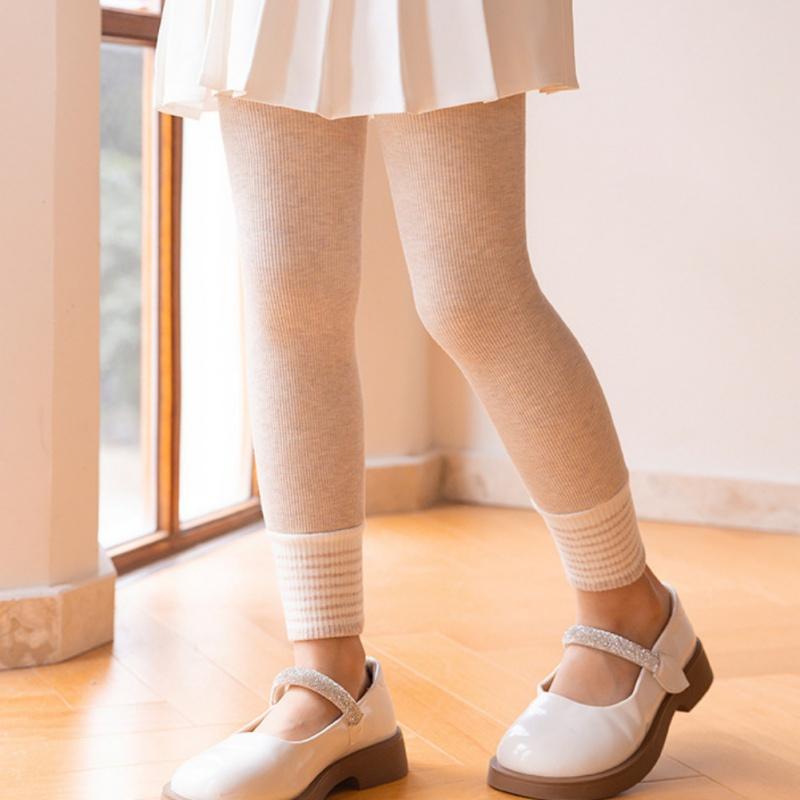 Children Girls' Leggings Thick Fleece Warm Pants Tight And Elastic Kids Leggings