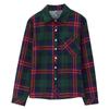 Women's Long Sleeve Retro Plaid Shirt - Korean Hong Kong Style, Loose Fit, Large Size, Spring/Autumn Casual Jacket.