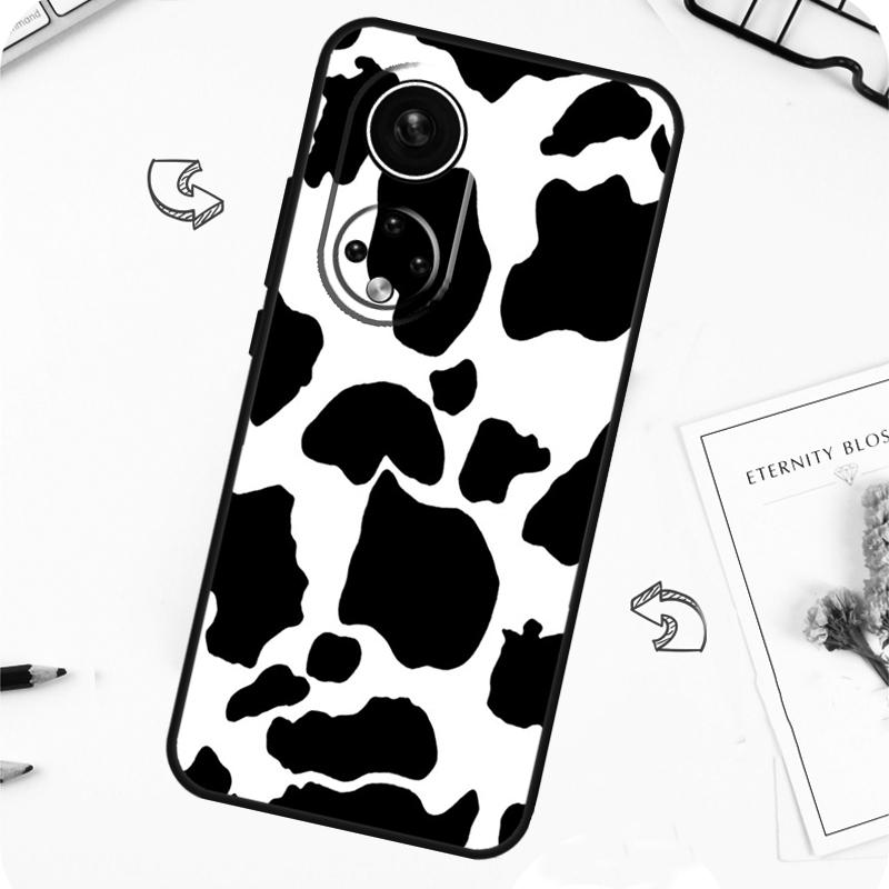 Spotted Cow Skin Print Case For Honor Magic 7 Pro 5 6 Lite Honor 200 Pro 50 70 90 X8b X9a X8a X8 X9 X9c X9b Cover