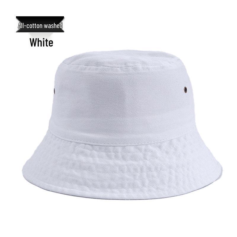 Vintage Hip-Hop Bavlněný Kbelíkový Klobouk