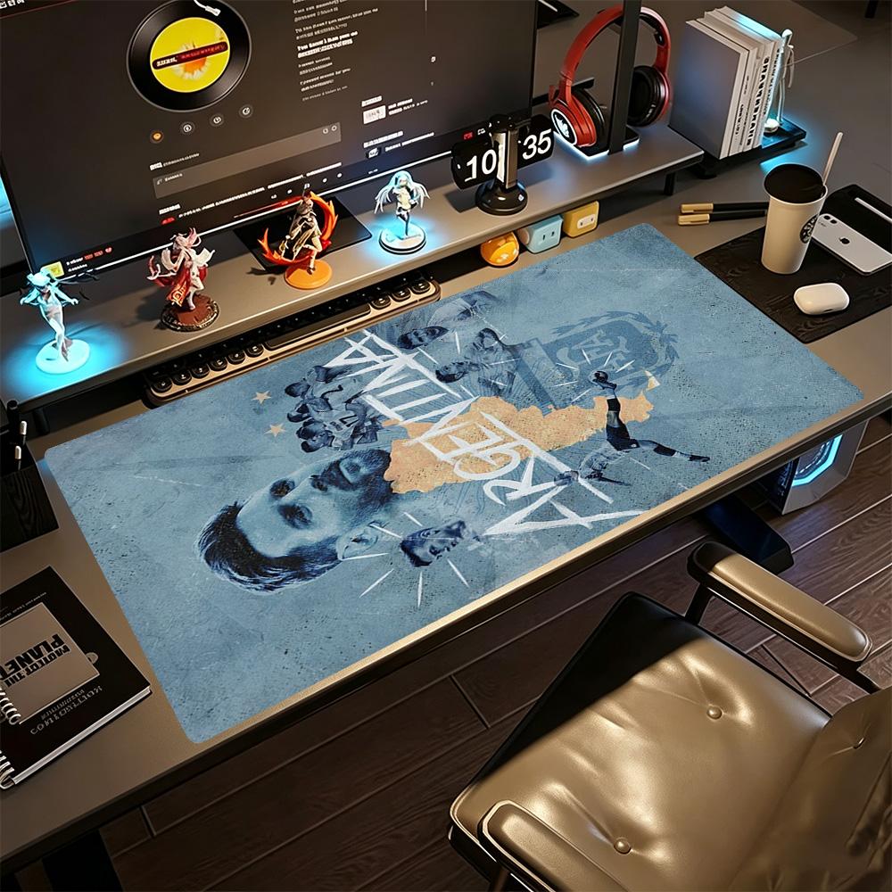 Football Messi Gaming Mouse Pad Keyboard Mat HD Print Desk Pad Non-Slip Rubber Base Computer Decor Item Office Use