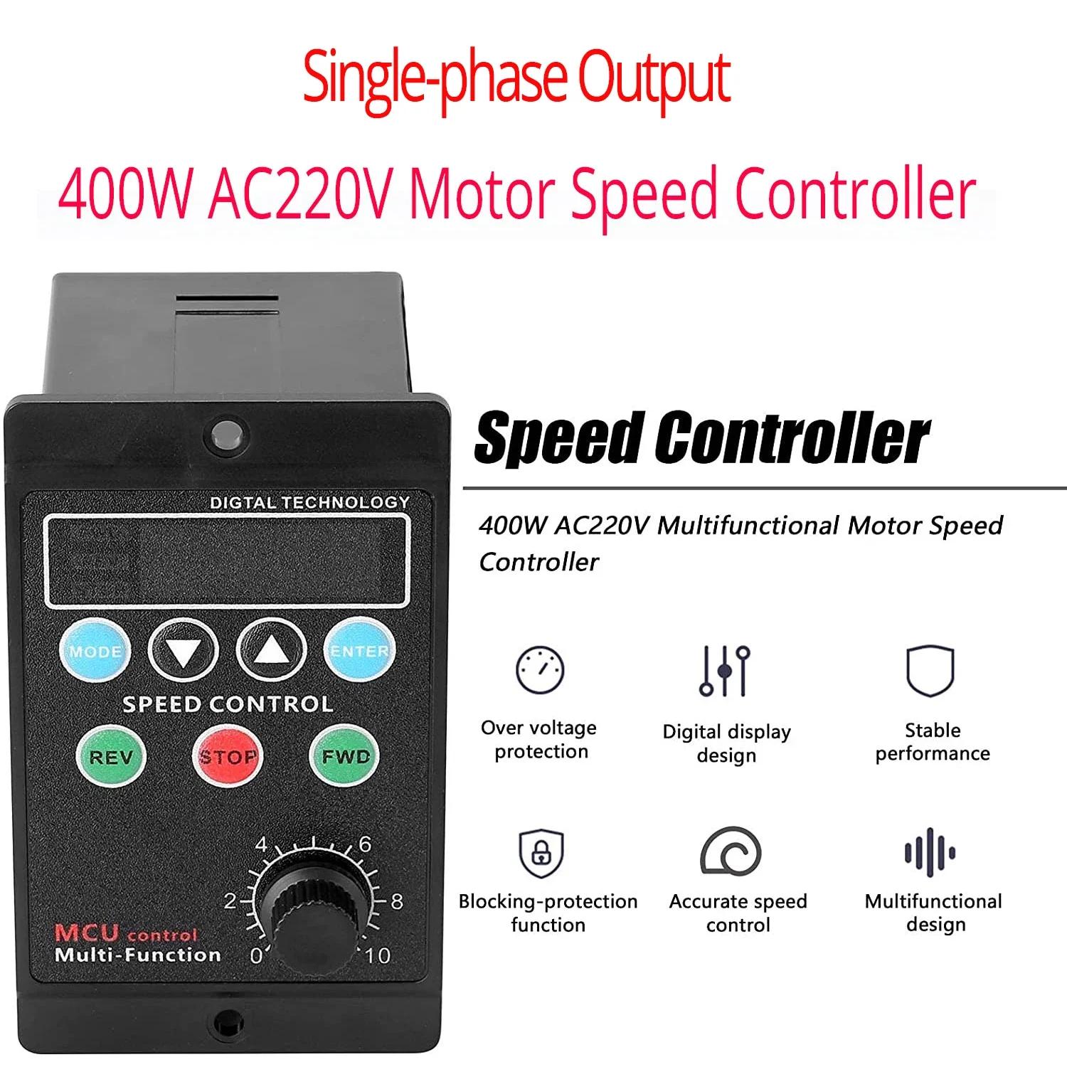 AC 220 V Motordrehzahlregler, Vorwärts-/Rückwärts-Elektromotordrehzahlregler, Motorsteuerung mit variabler Drehzahl