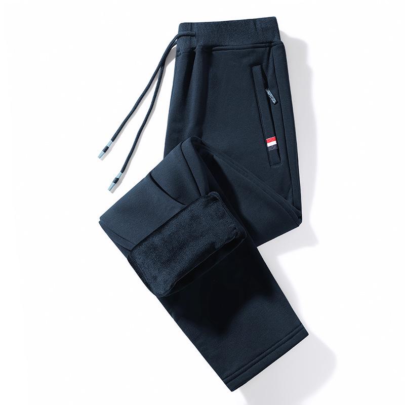 Ανδρικές Φόρμες Βαμβακερές με Ελαστική Μέση για Μεσήλικες και Ηλικιωμένους - Φαρδιές, με Βελούδο, Μεγάλο Μέγεθος