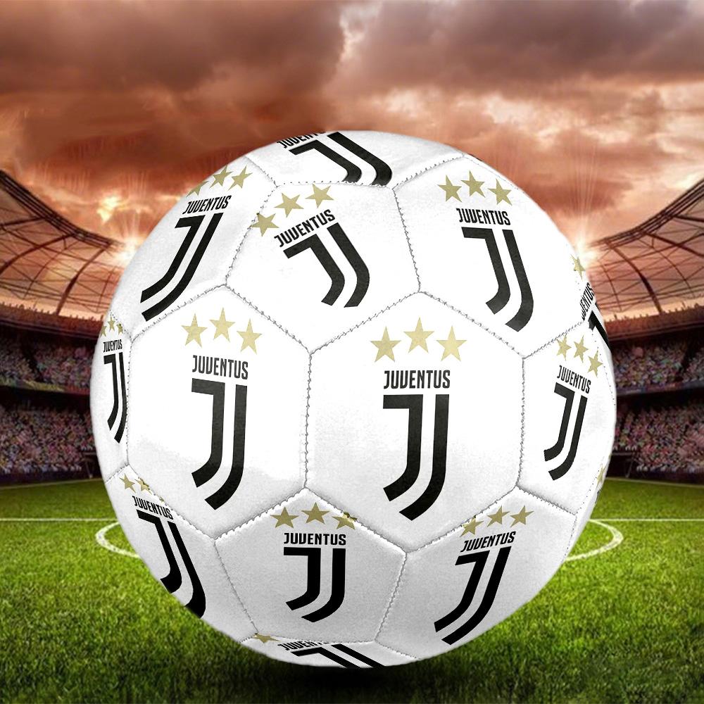 Juventus F.C. Pallone da Calcio Indoor Colorato Per Tutte le Età Cucito a Macchina PVC Pronto per la Competizione Resistente Ad Alto Rimbalzo