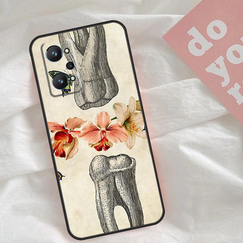 Dentist Tooth Pattern Case For Realme C51 C75 C63 C61 C55 C53 C35 C65 C67 C71 15 11 12 13 14 Pro Plus GT6 GT7 Pro