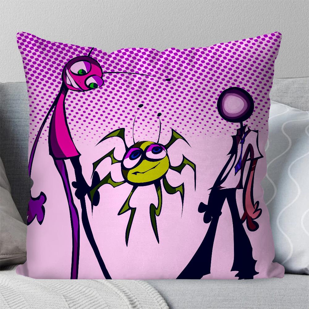 B-Bugbo Cartoon Cute Pillow Case Square Pillow Bedroom Sofa Leisure Comfort Cushion Car Living Room Home Decoration 40X40