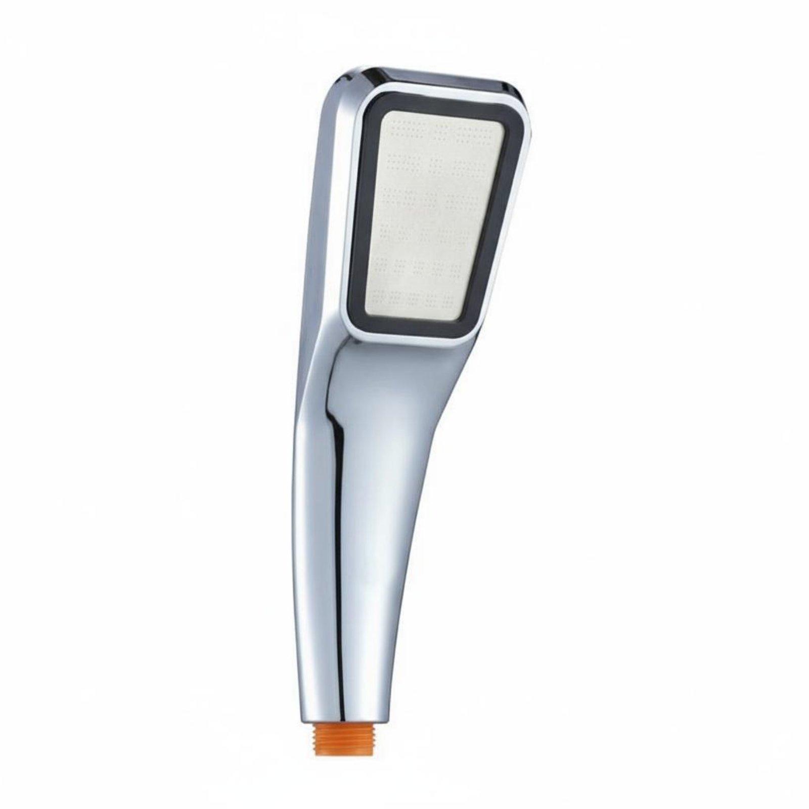 Handheld Shower Head Clog-Resistant Nozzles Handheld Shower Handset Rust Resistant Silver Finish