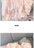 Women's Spring/Summer Pajamas: Long Sleeve & Pants, Loose Fit, Thin, Wrinkled Fabric, Bow & Stripes, Suitable for Outdoors