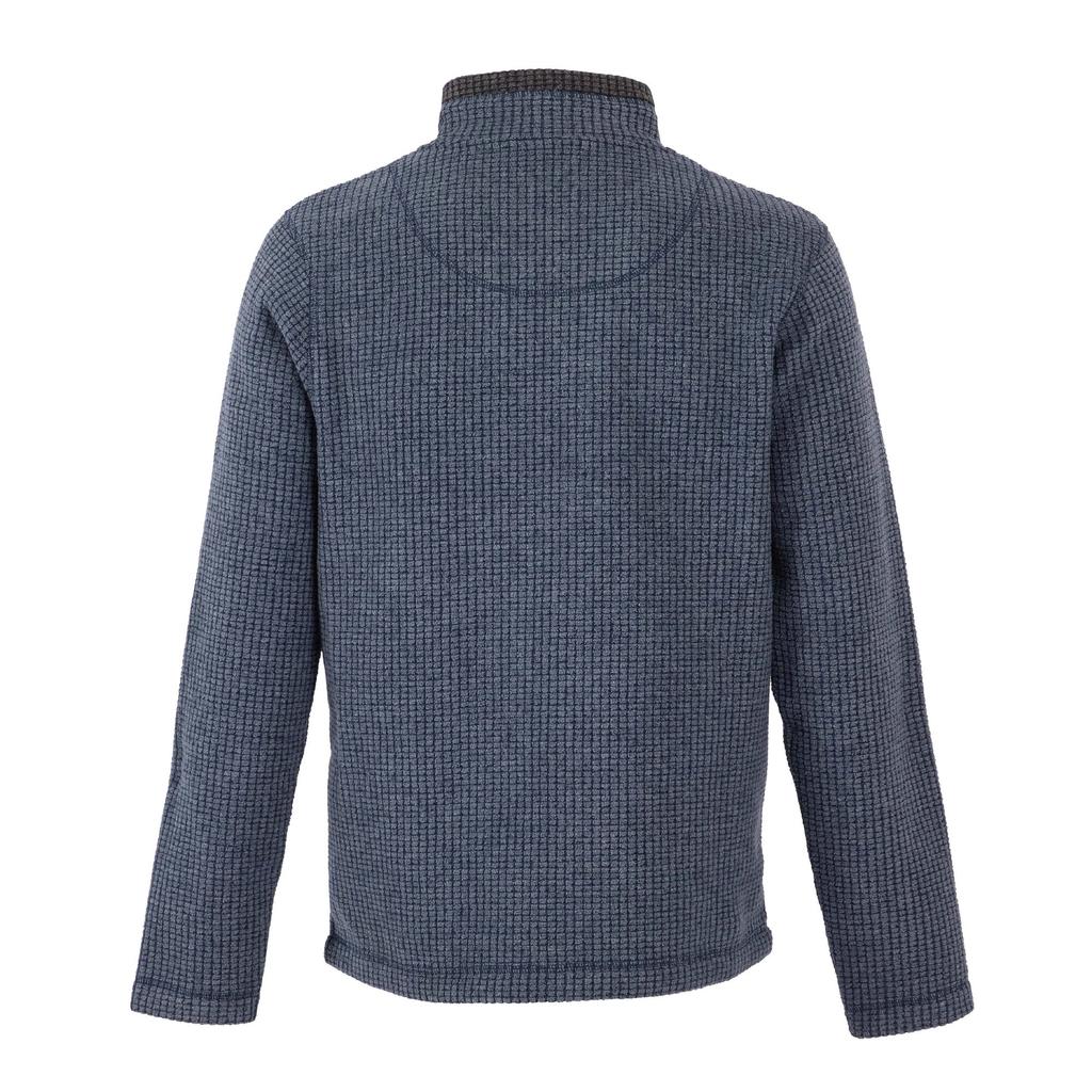 Weird Fish Mens Newark Grid Eco Friendly Quarter Zip Fleece Top