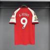 Mens Short Sleeve Football Jersey Premium Fan Edition Striped Design Arsenal Home Match Support