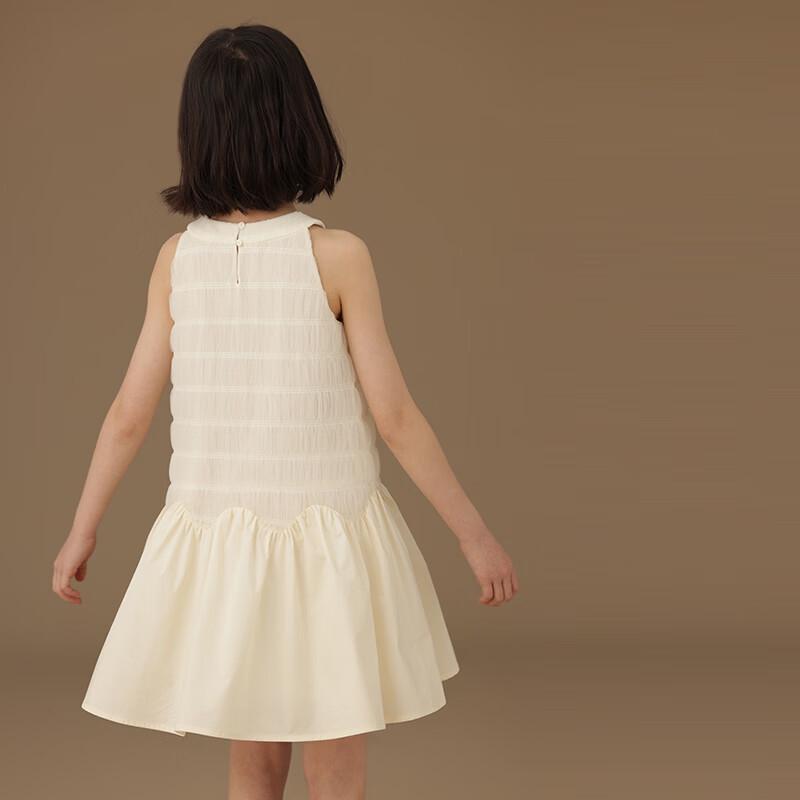 Hacikis Girls' French Style Sleeveless Summer Dress