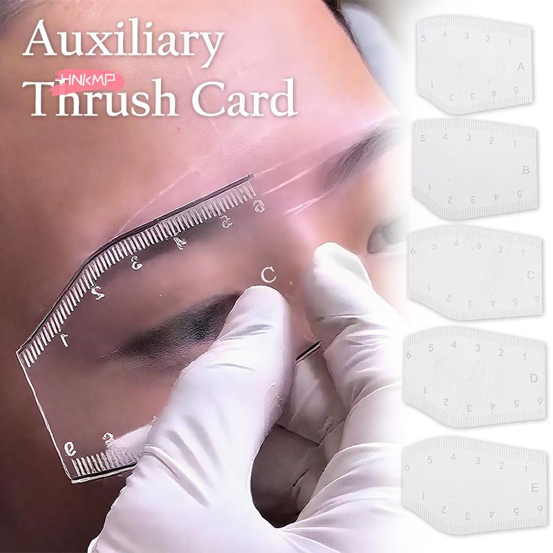 Beginner-Friendly Eyebrow Tattoo Makeup Tools with Quick Design Auxiliary Ruler Positioning Guide Tattoo Accessories