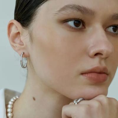 [Surgical] Cubic Ring Earrings