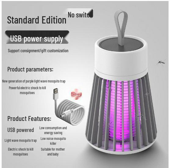 Electric Mosquito Killer Lamp 2025: Indoor/Outdoor USB Rechargeable Trap and Repellent.