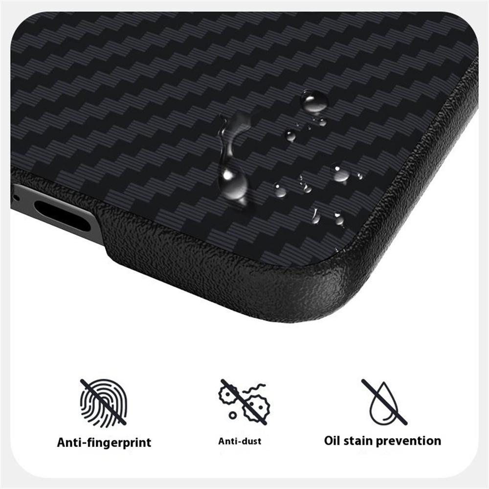 ABEEL For Xiaomi Mix Flip 5G Case Compatible with MagSafe Carbon Fiber Texture Back Cover