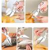 1Pcs Stainless Steel Kitchen Scissors Household Chicken Bone Scissors Fish Chopper Bottle Opener Fish Scale Kitchen Tools