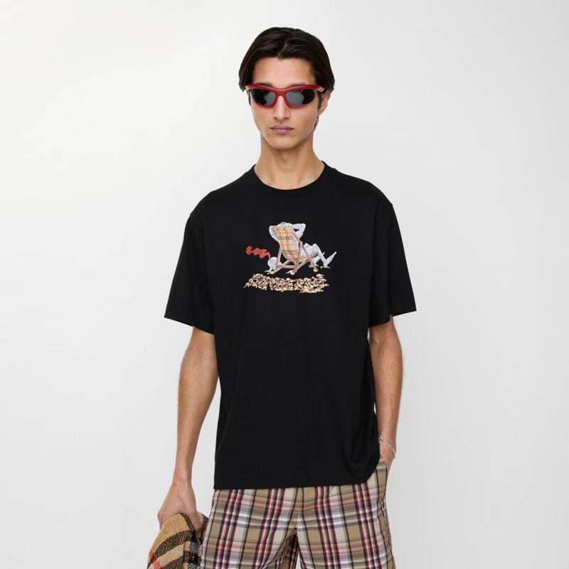Burberry Men's Beach Knight Cotton T-Shirt