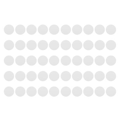 50pcs PVC Coin Card Tag 25mm Round Blank White for Access Control Time Attendance