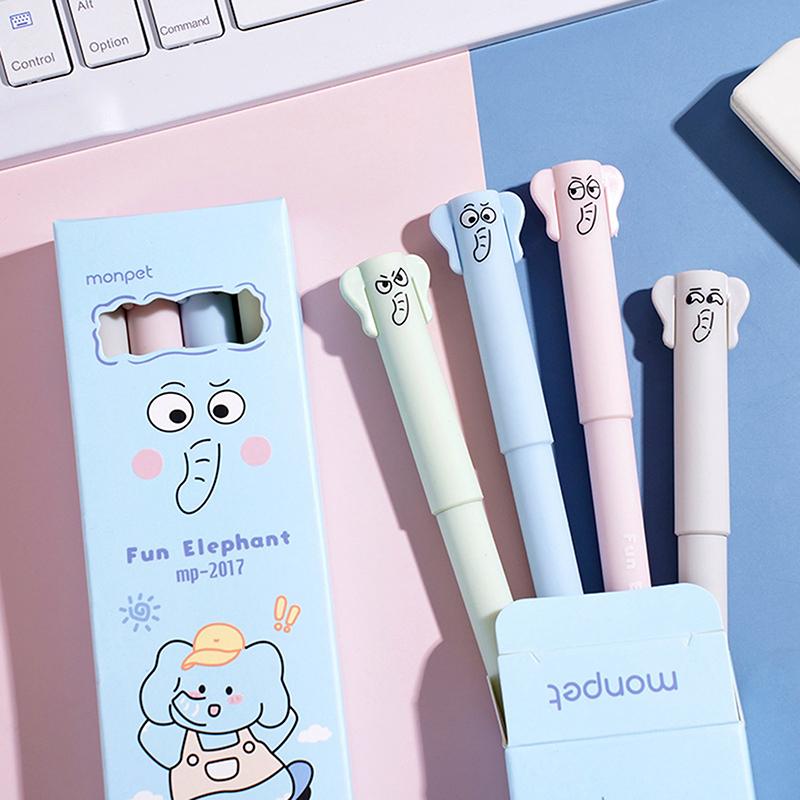 1 Sæt Fødselsdagsgave Ny Bamse Sletbar Gel Pen 0,5 mm Blå Vaskbart Håndtag Magiske Genopfyldnings Stave Skole Kontor Kawaii Papirvarer