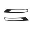 2pcs Rear Fog Light Lamp Frame Cover Trim For Mitsubishi Outlander - Carbon Fiber Grain Eyelid Eyebrow Strip Cover Trim