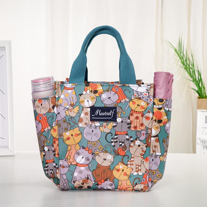 

Сумка-тоут для ланча бенто на молнии - Мамина сумка из ткани Оксфорд