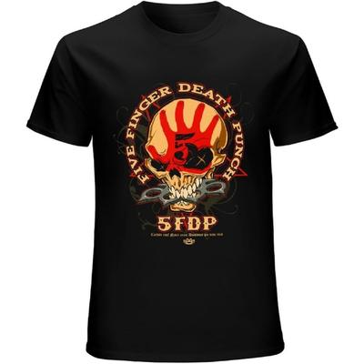 Xhaxhi Męska Koszulka Five Finger Death Punch, 5FDP Miękka Męska Koszulka Treningowa Okrągły Dekolt Koszulka Sportowa dla Mężczyzn Oddychająca