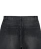 X Container Deep Washed Wide Denim Pants (Washed Black)
