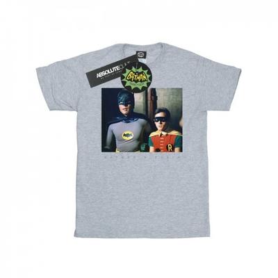 Mädchen-T-Shirt aus Baumwolle mit Motiv „Batman TV Series Dynamic Duo“.