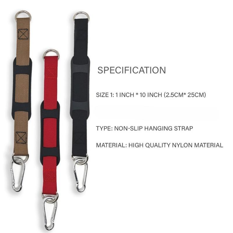 1PCS 10Inch Multifunctional Anti-Slip Safety Belt Fitness Ring Horizontal Bar Double-Layer Belt Sandbag Swing Connection Belt