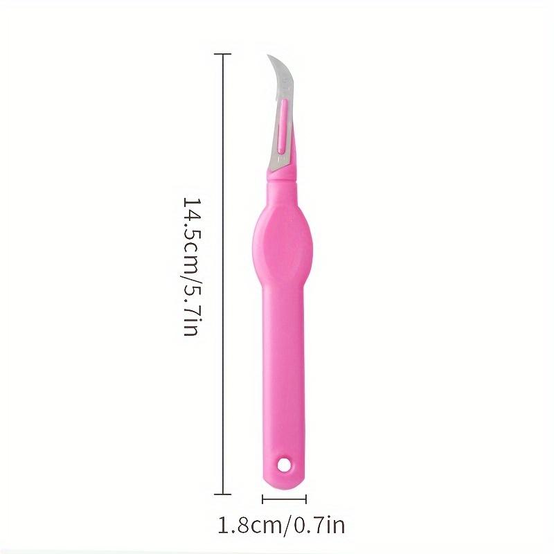 

1 шт. приспособление для удаления швейных ниток с фиолетовой пластиковой ручкой и нитеобрезателем, подходит для швейных инструментов