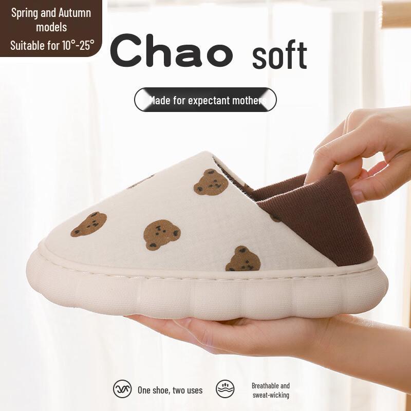 Grace Anti-Slip Cotton Slippers