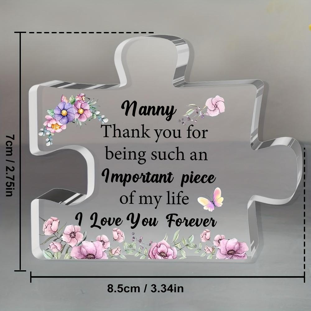 2D Flat Acrylic Nanny Puzzle Decoration, Indoor and Outdoor Decoration - No Battery/electricity Required, Free Day Decoration, Shop Decoration, Durab