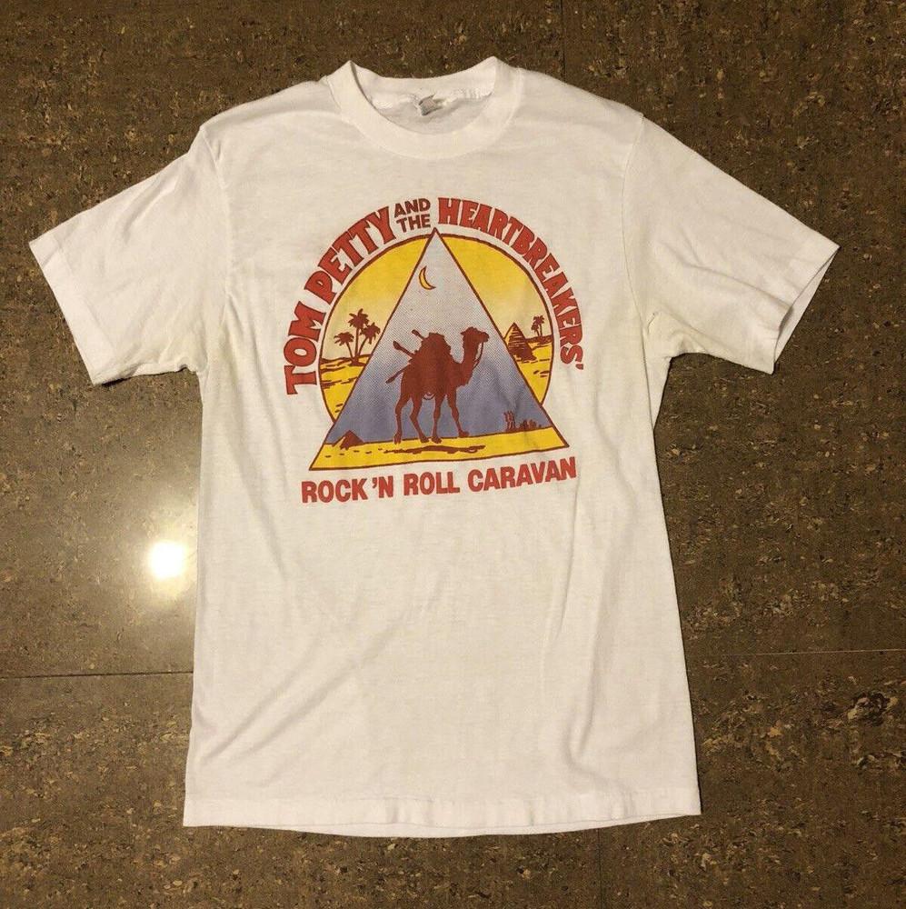 Vintage Tom Petty And The Heartbreakers Rock N Rol T-shirt White Unisex T-Shirt S