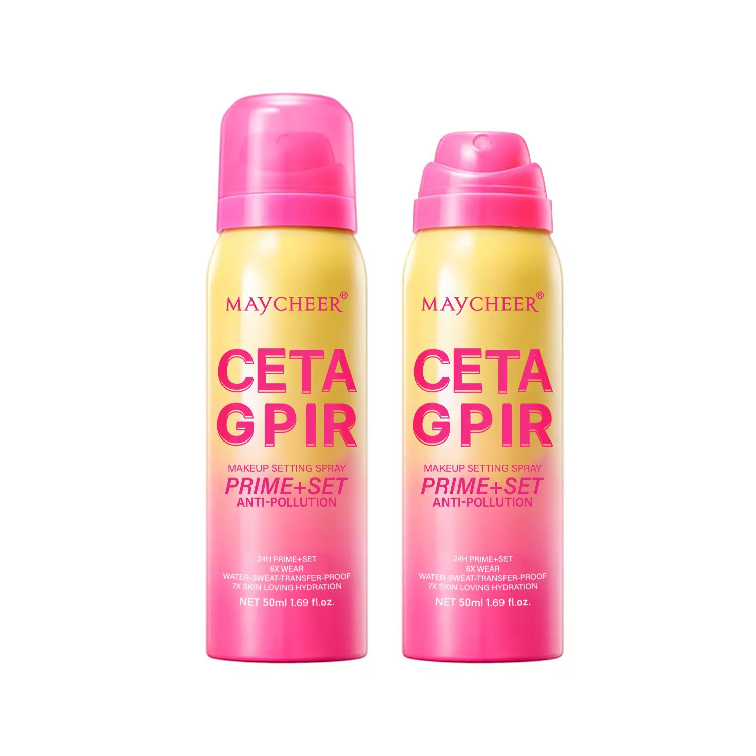 MAYCHEER 50ml English Edition Setting Spray, 24H Long-lasting, Waterproof, Smudge-proof, 360° Makeup Lock. Setting Spray
