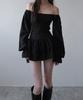 IODAM Lilia Corset Blouse (Black)