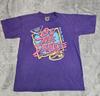 Vintage Single Stitch Men's Jesus T-Shirt Size Large Purple 1992 Bible Verse