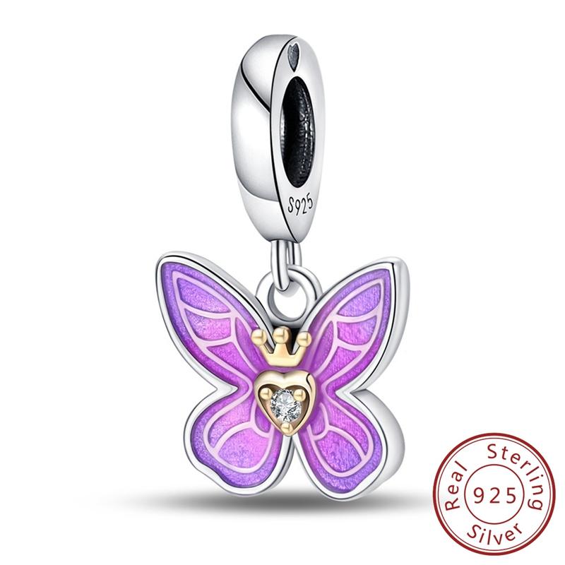 100% Copper Charms Pendants Fit Original Bracelet Diy Beads Dog Love Letter Cupid Love Lock Angel Butterfly