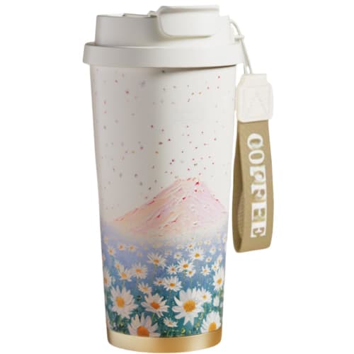 

316 Ceramic Thermos Cup Liner, Portable 520ml Large Capacity Keeps Coffee Warm or Cool, High-Quality Design, Perfect for School, Work, Travel, and Out