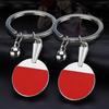 Sport Ping Pong Table Tennis Ball Keychain Creative Ping Pong Bat Key Ring Keychains Car Key Chain Souvenir Gift