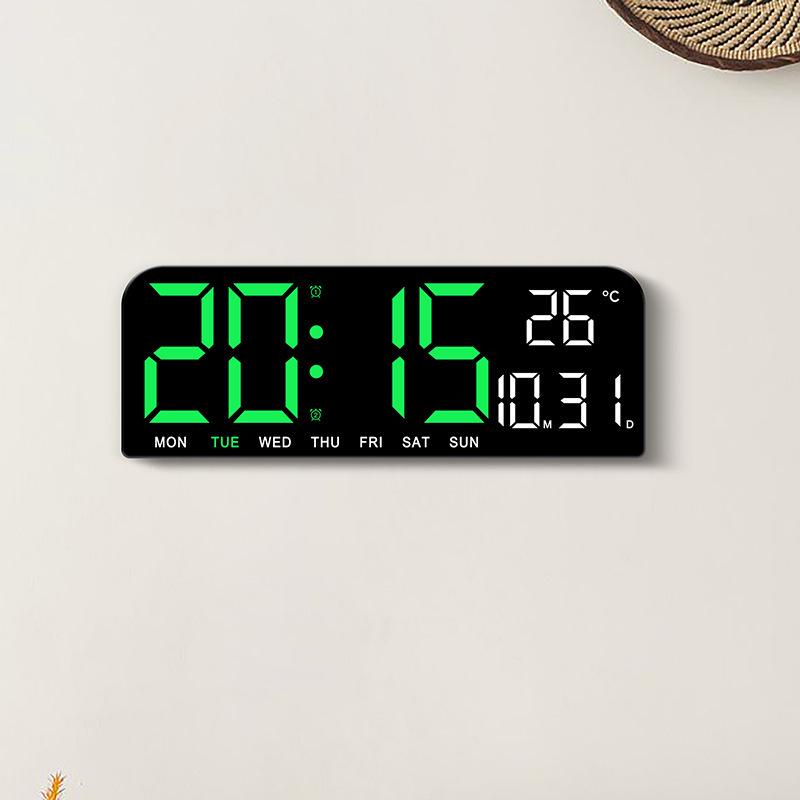Large LED Desktop Alarm Clock with Hanging Option - Creative Table Clock with Simple Design