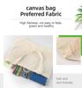 Saf Pamuklu Kanvas Bez Çanta - Alışveriş, Reklam, Kendin Yap ve Boyama İçin Boş El Çantası