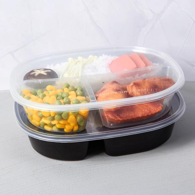 Molona Disposable 6-Compartment Takeout Lunch Boxes
