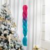 ALAN EATON 24 Inches Synthetic Rainbow Color Jumbo Braid Hair Extensions High Temperature Fiber Extensions For DIY Crochet Hair Braids