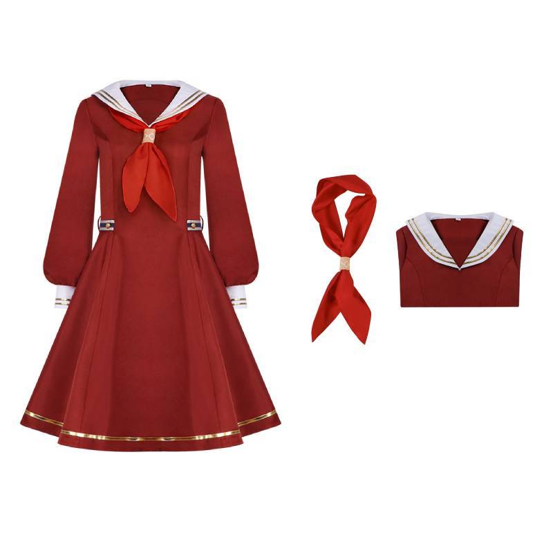 Bloom Garden Party Winter School Uniform Cosplay Outfit For Girls With Sailor Style Design For Role Play
