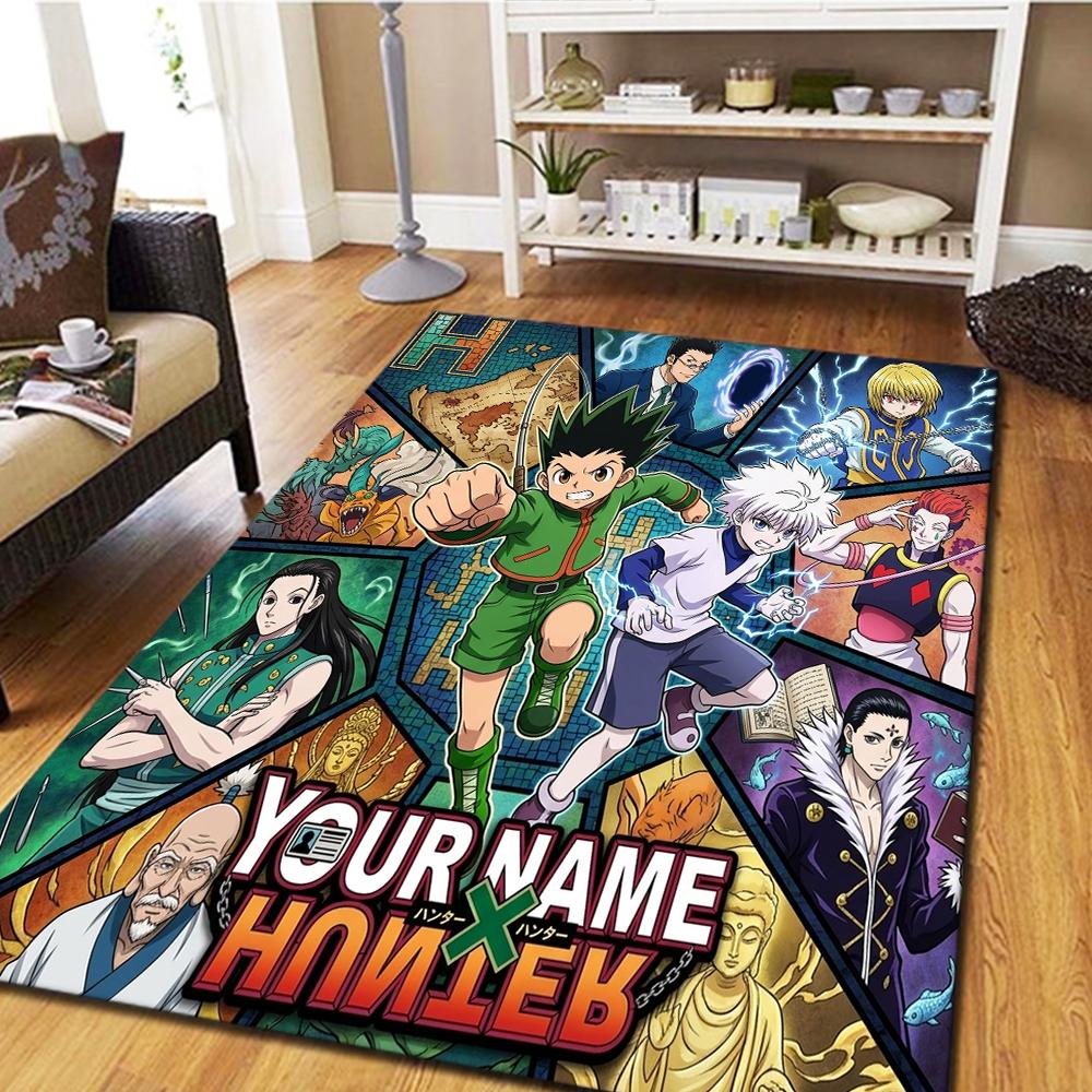 Name Custom Hunter x Hunter Carpet for Living Room Bedroom Home Decor Cool Movie Play Floor Mat -HE35