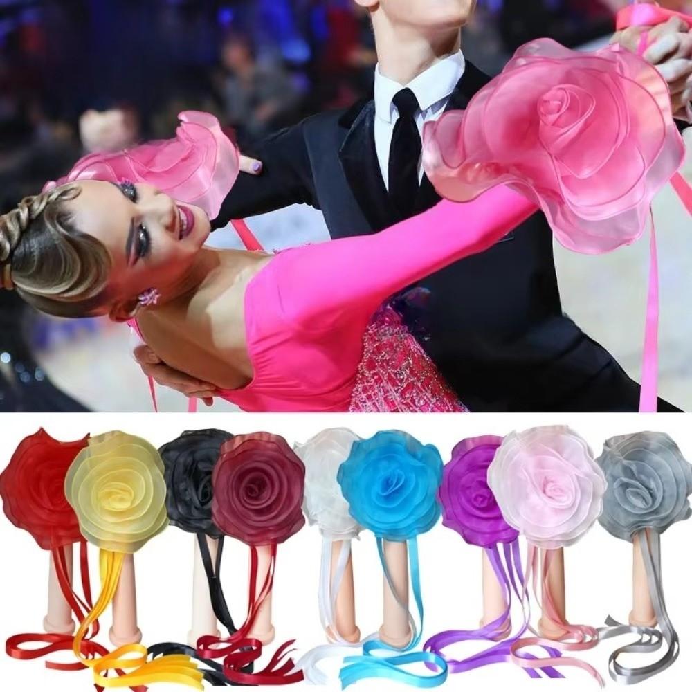 Hand Sleeve Dance Wrist Straps Stereo Flower Latin Dance Accessories  Latin Dance