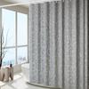 Elegante Tenda da Doccia in Marmo con Texture Irregolare, Stampata Argento e Oro - Divisorio Impermeabile per Bagno