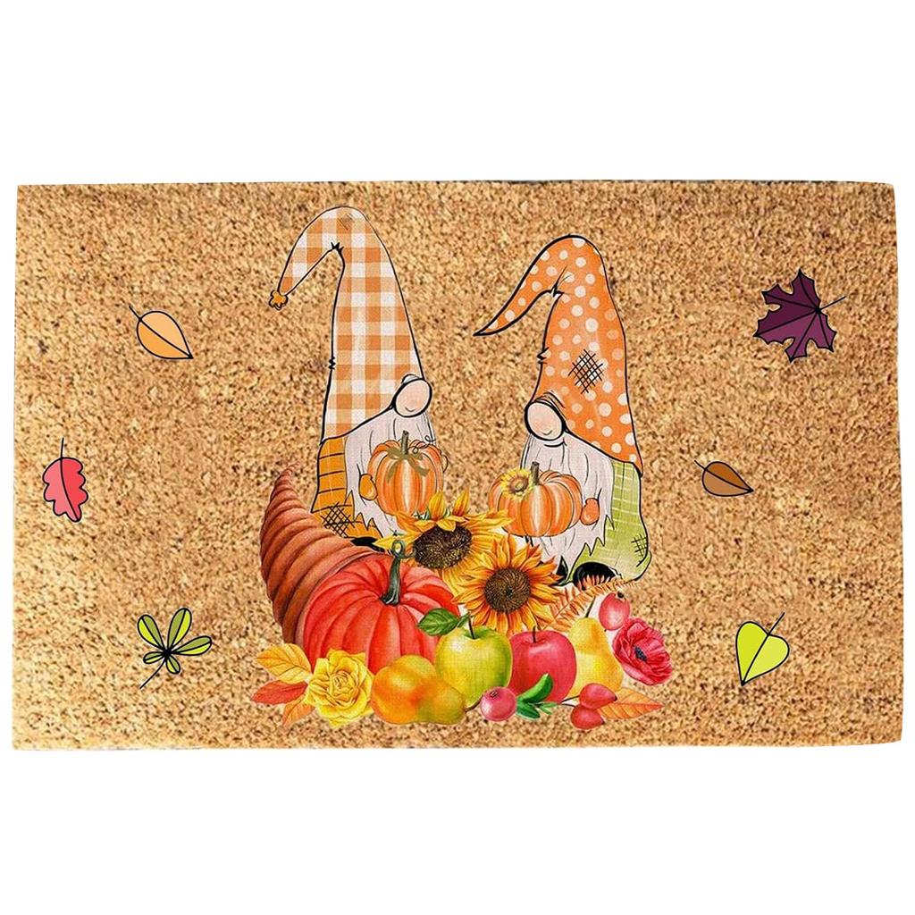 Thanksgiving Festival Decoration Front Door Carpet Indoor Outdoor - Mat